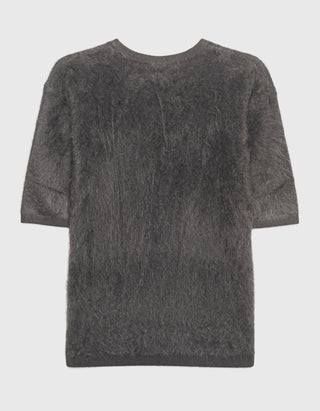 Fuzzy Kaschmir-Kurzarm-Pullover Maren