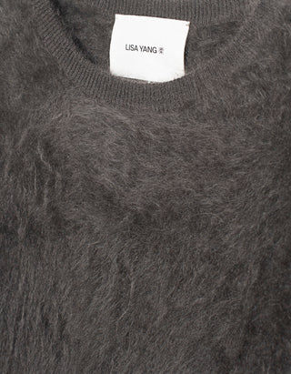Fuzzy Kaschmir-Kurzarm-Pullover Maren