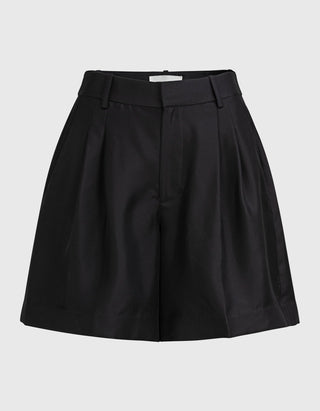 Seiden-Bundfaltenshorts