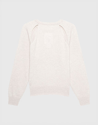 Kaschmir-Pullover Cambrie mit Cut-Outs