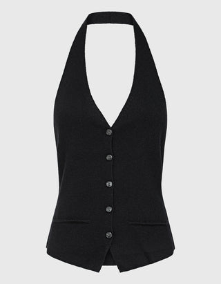Kaschmir-Neckholder-Top Immy