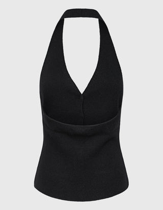 Kaschmir-Neckholder-Top Immy