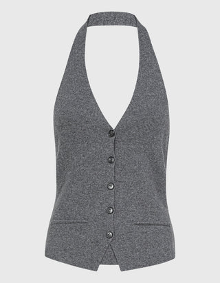 Kaschmir-Neckholder-Top Immy