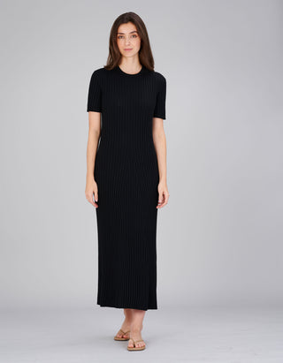 Rippstrick-Kleid Isabela mit Kaschmir-Anteil