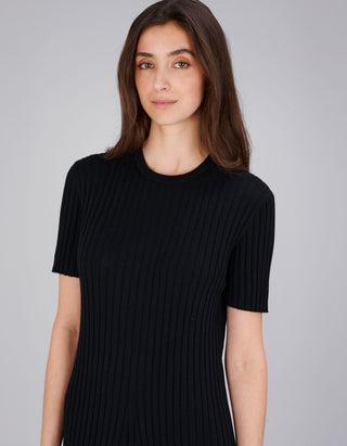 Rippstrick-Kleid Isabela mit Kaschmir-Anteil