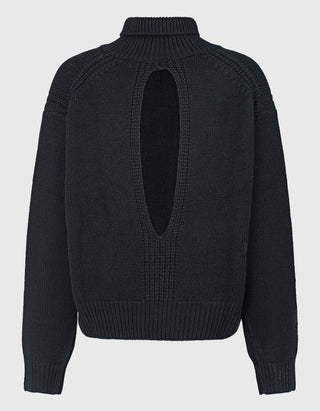 Kaschmir-Rollkragenpullover Tiona mit Cut-Out