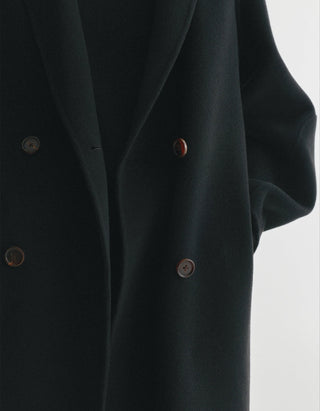 Doppelreihiger Oversize Woll-Kaschmir-Mantel
