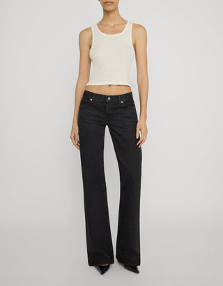 Low Rise Wide-Leg Jeans The Gray