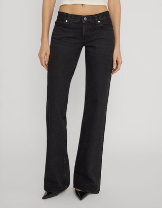 Low Rise Wide-Leg Jeans The Gray