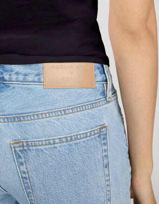 Low Rise Wide-Leg Jeans The Gray