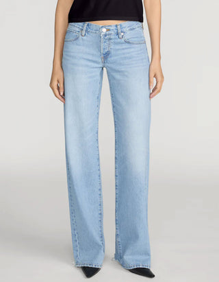 Low Rise Wide-Leg Jeans The Gray