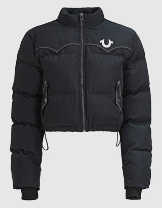 Cropped Puffer-Jacke