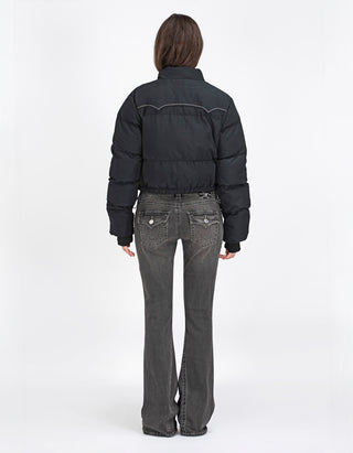 Cropped Puffer-Jacke