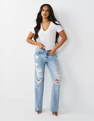 T-Shirt Crystal mit Strasssteinen