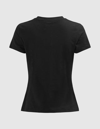 Bedrucktes T-Shirt Crystal Classic mit Strass-Verzierung