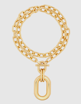 Doppelreihige Gliederkette XL Link mit Label-Gravur