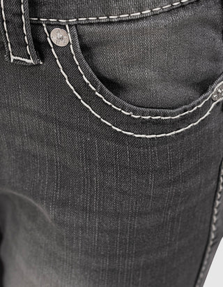 Flared-Leg Jeans Twisted mit Ziernähten