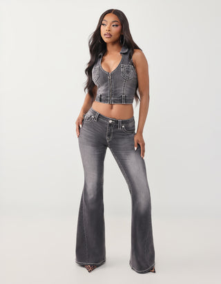 Flared-Leg Jeans Twisted mit Ziernähten