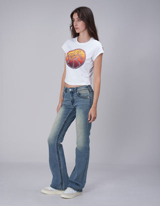 Mid Rise Bootcut-Jeans Becca