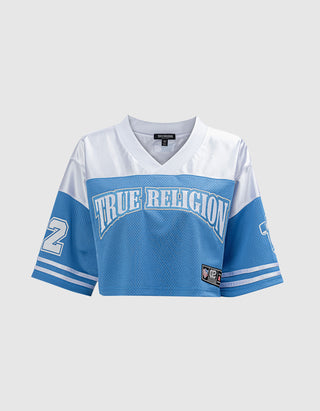 Cropped-Shirt Crystal Jersey