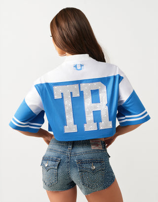 Cropped-Shirt Crystal Jersey