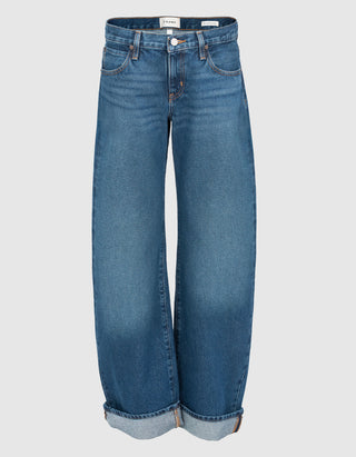 Low-Waist Barrel-Leg Jeans The Cuffed