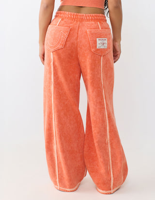Bedruckte Barrel-Leg Jogginghose