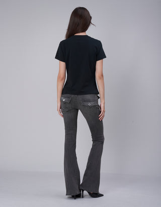 T-Shirt Crystal mit Strass-Verzierung