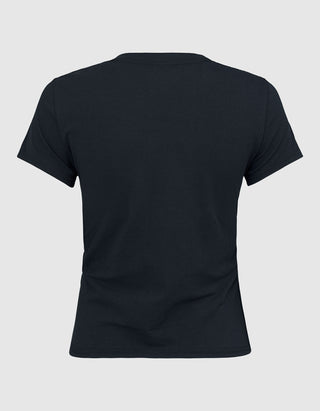 Bedrucktes T-Shirt Classic mit Strass-Verzierung