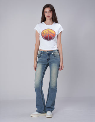Mid Rise Bootcut-Jeans Becca