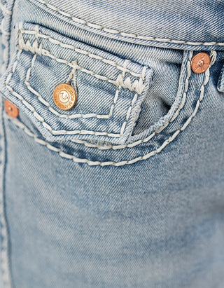 Mid Rise Bootcut Jeans Becca mit dekorativer Stickerei