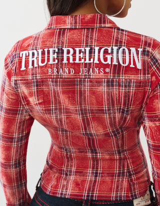 Besticktes Hemd mit Bleach Effect