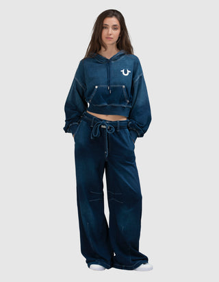Barrel Sweatpants mit Bindegürtel