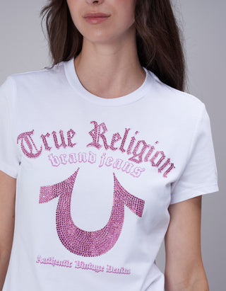 T-Shirt Crystal mit Strassverzierung