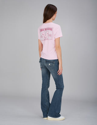 Mid-Rise Bootcut Jeans Becca Flap