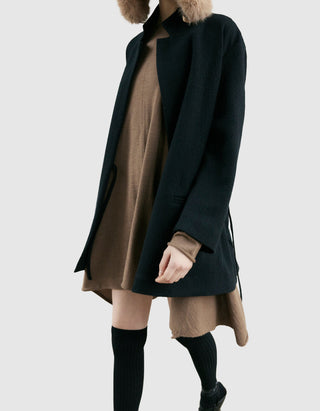 Oversize Blazer mit Binde-Detail