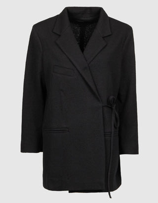 Oversize Blazer mit Binde-Detail