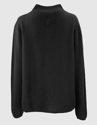 Oversize Woll-Kaschmir-Mix Pullover mit Stehkragen