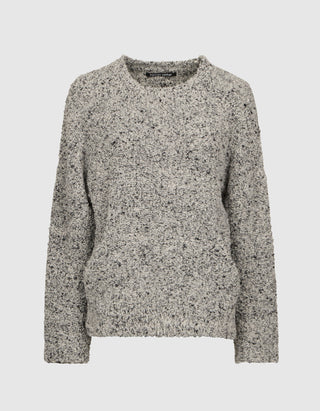 Bouclé Alpaka-Woll-Mix Pullover