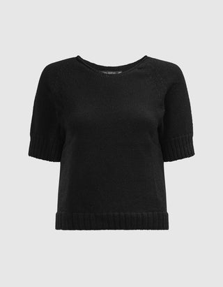 Kurzarm-Kaschmir-Pullover