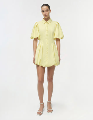 Mini-Kleid Cleo mit Ballon-Ärmeln