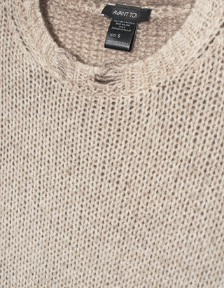 Destroyed-Look Kaschmir-Seiden-Mix Pullover