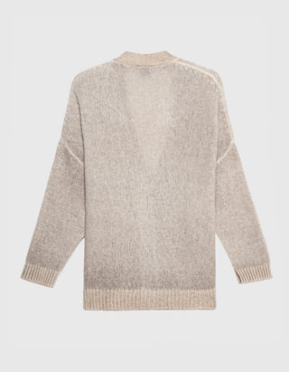 Brushed Kaschmir-Seiden-Mix Cardigan