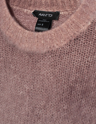 Oversize Kaschmirpullover Hand Painted Brushed