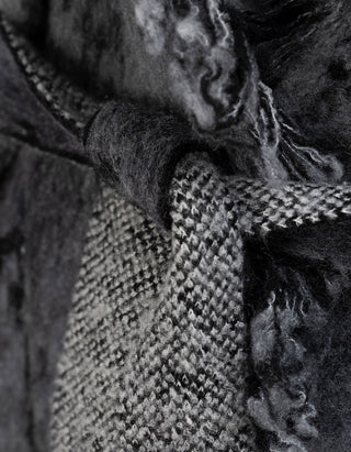 Wolle-Kaschmir Cardigan Brushed Degrade mit Bindegürtel