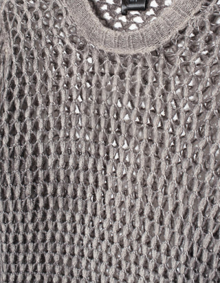 Kaschmir-Seiden-Mix Pullover Lace Stitch