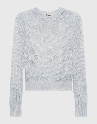 Kaschmir-Seiden-Mix Pullover Open Work Stitch