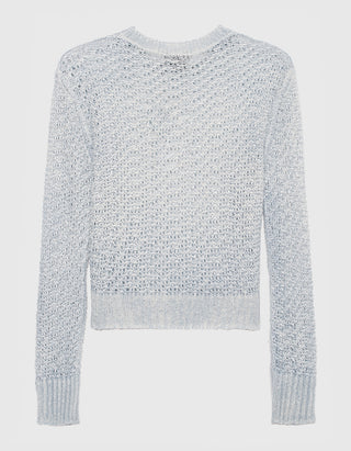 Kaschmir-Seiden-Mix Pullover Open Work Stitch