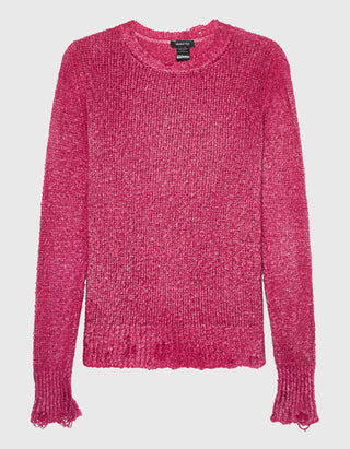 Destroyed Look Strick-Pullover