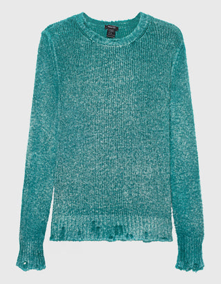 Destroyed Look Strick-Pullover